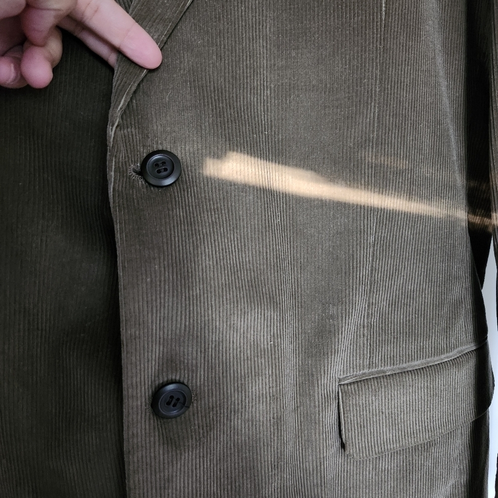 Alan Flusser Brown Corduroy 42L Jacket Blazer - Picture 3 of 10